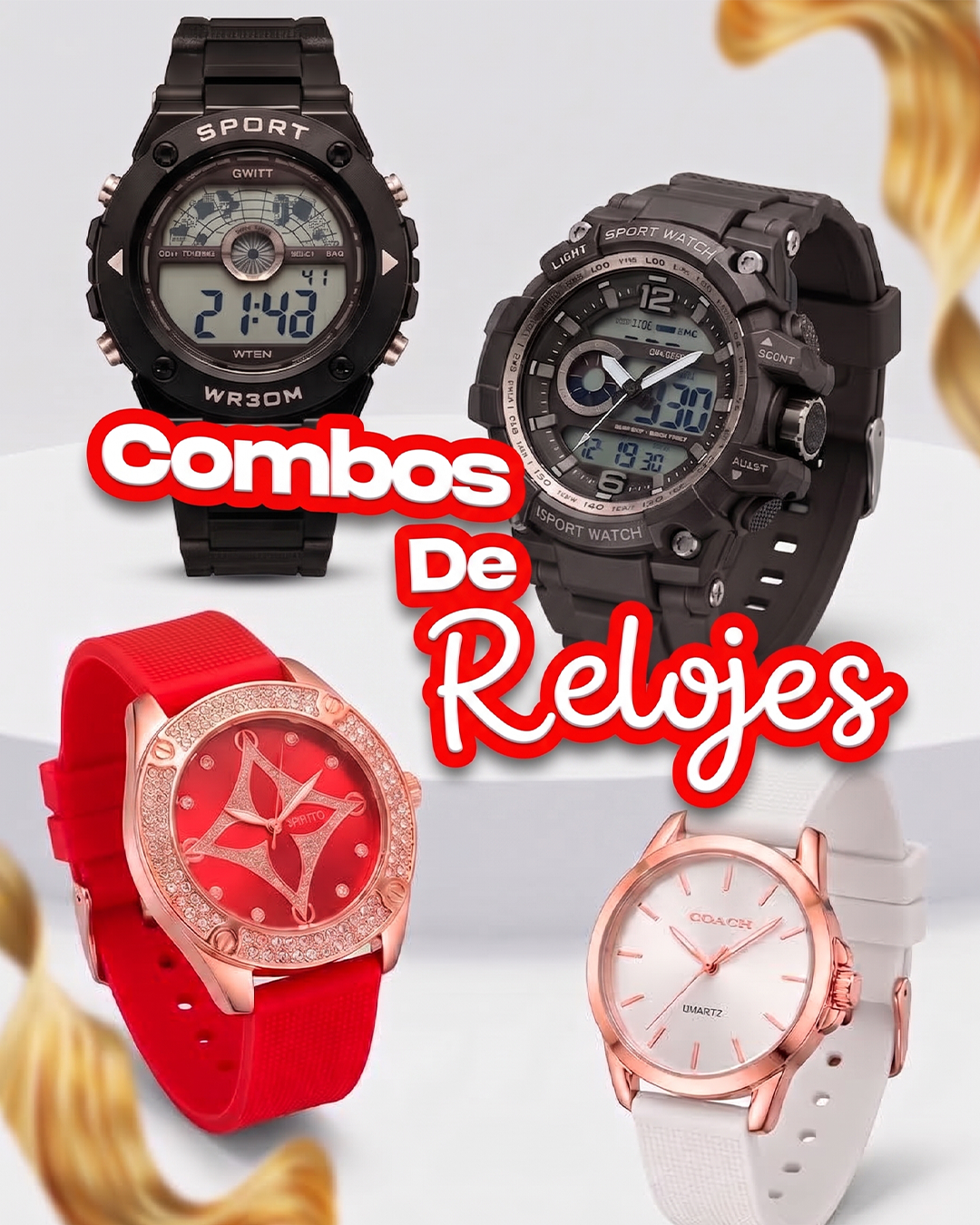 COMBO DE RELOJES